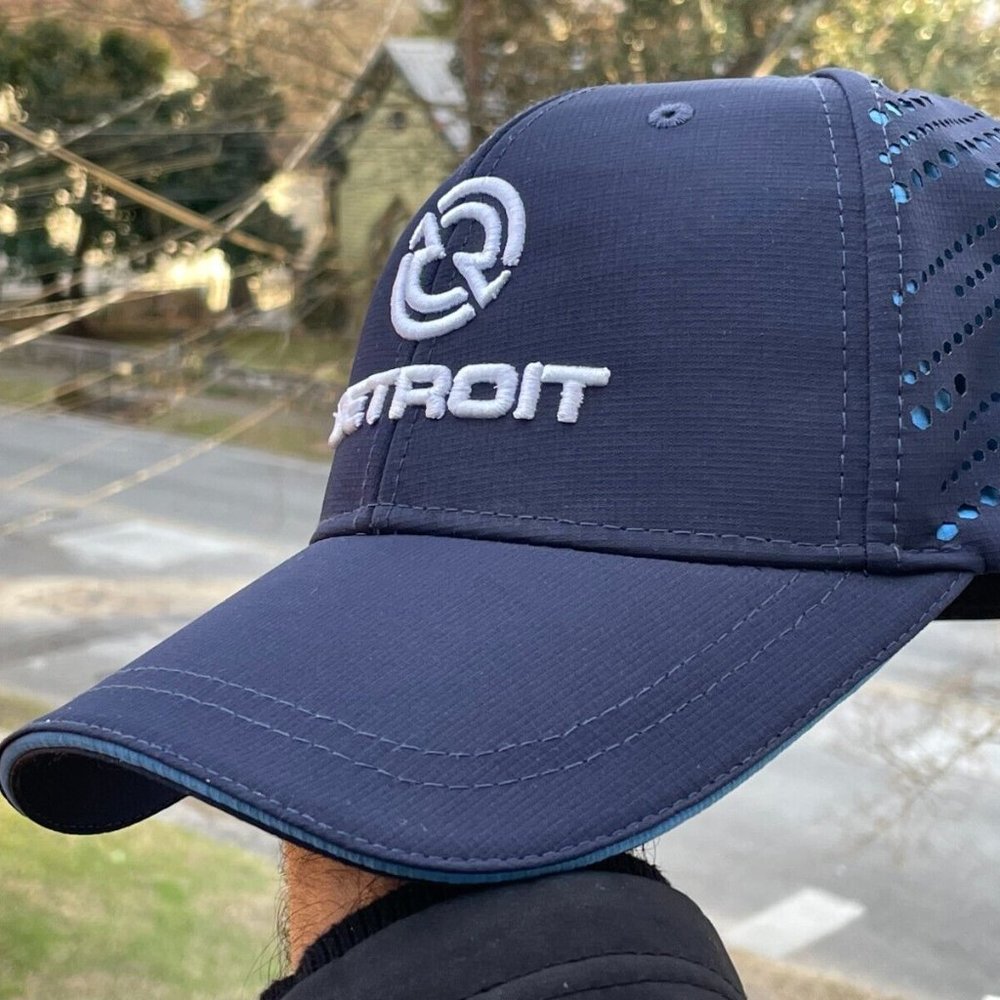 1338 Tryon Men Hat Blue Tone DETRIOT Baseball Cap hat - Picture 11 of 11